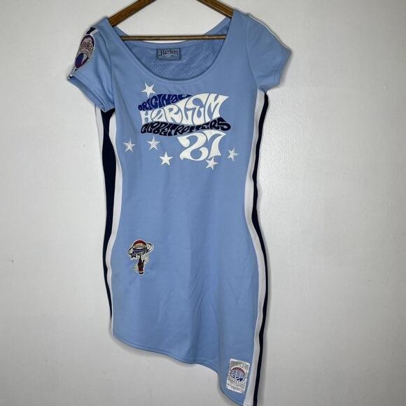 Harlem Globetrotters Dress Womens Medium NBA #27 Basketball Platinum Fubu 75th - Picture 1 of 9